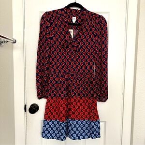 NWT Gap floral long sleeve peasant dress